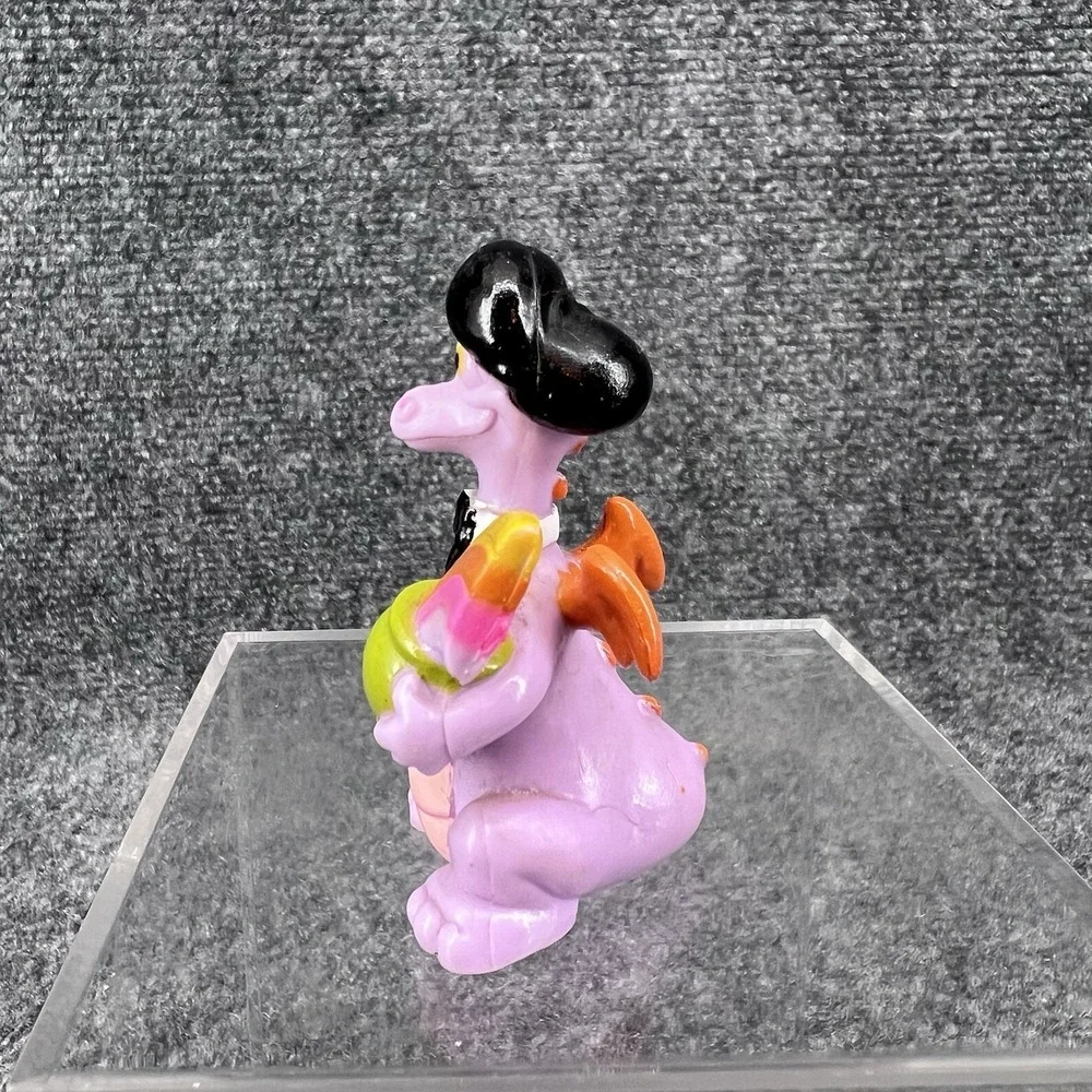 1982 Vintage Walt Disney Epcot FIGMENT Purple Dragon Rainbow Figure PVC 2 1/2